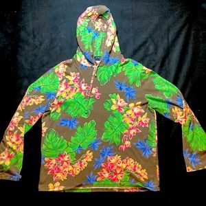 Men’s Large Polo Ralph Lauren floral jersey hoodie